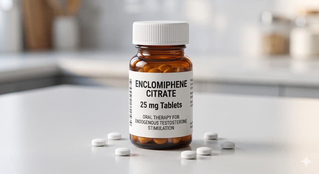 Enclomiphene citrate tablets for oral testosterone support
