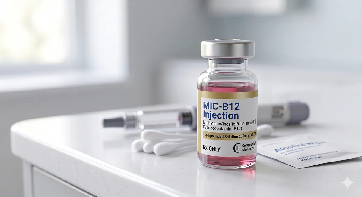 MIC + B12 lipotropic injection vial